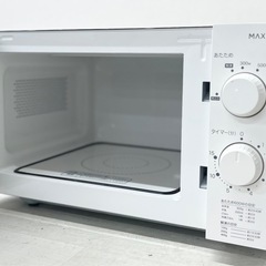 M【中古品】MAXZEN 電子レンジ フラット 18L レンジ JM18BGZ01WH 2022年製 50Hz専用 単機能電子レンジ キッチン家電の画像