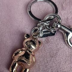 COACH　キーリング　テディベアの画像