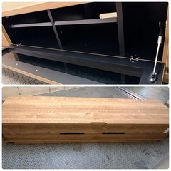 東♪#465 テレビボード 1NKG ゴット180 TVボード（LO） ロット NO. 331 241213 日本製 家具の大丸 ローボード ウッド調 の画像