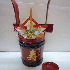 ☆沢の鶴　角樽　酒樽　樽　昭和レトロ　寿　飾り　インテリア　hの画像