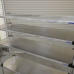 ≪zyt2568ジ≫マルゼン ソリッドシェルフ 大型メタルラック 棚板5段 キャスター式 幅152cm SM1520 D460mmシリーズ 現状品 食器棚/調味料棚/中古厨房機器/宮城県仙台市 71029-11の画像