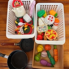 おままごと　木製キッチン　対面の画像