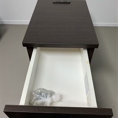 ニトリ HALON30-1NT -DBR3 サイドテーブル ブラウン コンセント付き 中古品販売 11Cの画像