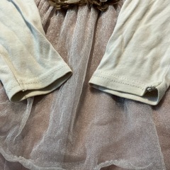 apres les cours フラワー装飾 長袖Tシャツ　90の画像