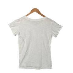SHEENA SHEENA プレーン 半袖Tシャツ コットン ホワイト レディース【古着】【中古】の画像