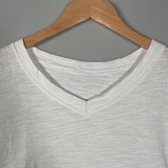 SHEENA SHEENA プレーン 半袖Tシャツ コットン ホワイト レディース【古着】【中古】の画像