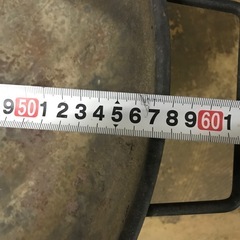 【成約済/ありがとうございます】大型！68cmの丸型ファイヤーピット(焚き火台)の画像