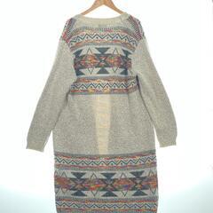 Hurrahhua フラレフア カーディガン アクリル グレー レディース【古着】【中古】の画像