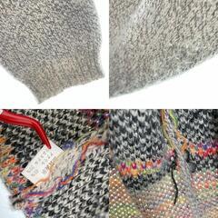 Hurrahhua フラレフア カーディガン アクリル グレー レディース【古着】【中古】の画像