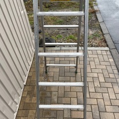 梯子兼用脚立 6尺 アルミ 緑色🟩の画像