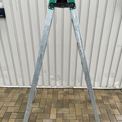 梯子兼用脚立 6尺 アルミ 緑色🟩の画像