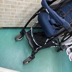 ピジョン　ベビーカー　B型　ビングル　ネイビー　軽量　コンパクトの画像