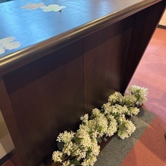 木製　カウンターの画像