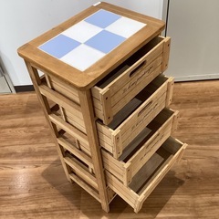 木製野菜ストッカー【町田市再生家具】252352の画像