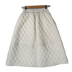 ノーブランド  スカート ホワイト レディース【古着】【中古】の画像