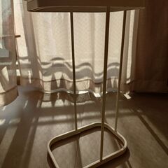 山崎実業 ルーチェ ゴミ箱（白／横開き）使用感あり／取りに来ていただける方への画像