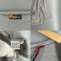 mahealani hawai'i mahealani hawai'i カーディガン ポリエステル グレー レディース【古着】【中古】の画像