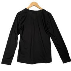 AZUL by moussy アズールバイマウジー 長袖Tシャツ ポリエステル ブラック レディース L【古着】【中古】の画像