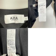 AZUL by moussy アズールバイマウジー 長袖Tシャツ ポリエステル ブラック レディース L【古着】【中古】の画像