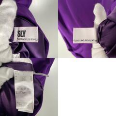 SLY スライ ブラウス ポリエステル パープル レディース 2【古着】【中古】の画像