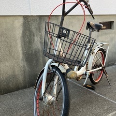 【整備すればまだまだ活躍！】白のミニサイクル、ギア付きの画像