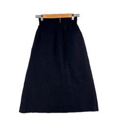 IENA SLOBE イエナ スローブ スカート ウール ブラック ユニセックス 6M 38【古着】【中古】の画像