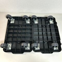 連結 平台車 4台 セット 100kg 42×29cm 4輪 回転 自在 キャスター ホームキャリー スタッキング 台車 業務用 連結台車 パックスタイル yの画像