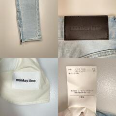 MONKEY TIME モンキータイム デニムパンツ コットン ブルー レディース XXS S【古着】【中古】の画像