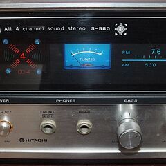 【現在交渉中です】【無料・引取限定】HITACHI・LO-D・All 4 channel sound stereo・S-580P・昭和レトロ・アンティークの画像