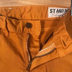 And A アンドエー スキニーパンツ コットン オレンジ レディース XXXS XS【古着】【中古】の画像