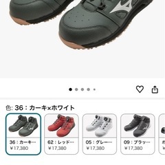 ミズノ安全靴　26の画像