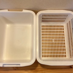 水切りバスケット･スポンジ3個付きの画像