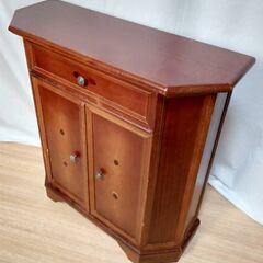 【B414】木製　収納棚　アンティーク調　引き出し　現状品の画像