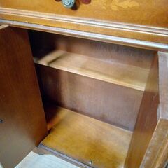 【B414】木製　収納棚　アンティーク調　引き出し　現状品の画像