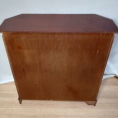 【B414】木製　収納棚　アンティーク調　引き出し　現状品の画像