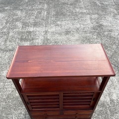 ★飾り棚 茶箪笥 水屋箪笥 キャビネット 収納タンス 茶棚 サイドキャビネット 和家具★の画像