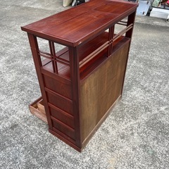 ★飾り棚 茶箪笥 水屋箪笥 キャビネット 収納タンス 茶棚 サイドキャビネット 和家具★の画像
