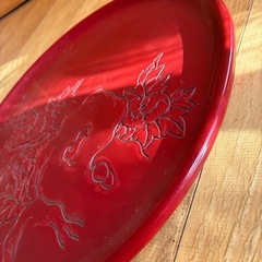 村上堆朱のお盆　未使用品　サイズ29センチの画像