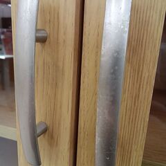 リユースのサカイ栃木店★ジモティ割あり★  収納棚 ベージュ W58.5×D31.5×H118.5 クリーニング済み TC11570の画像