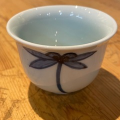 【引き取り限定】中古品　湯呑み　2個セット　有田焼　トンボの画像