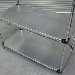 ≪zyt2569ジ≫ マルゼン ソリッドシェルフ 大型メタルラック 棚板4段 幅122cm SL1220 D610mmシリーズ 現状品 中古厨房機器/宮城県仙台市 71029-12の画像