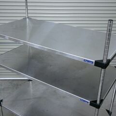 ≪zyt2569ジ≫ マルゼン ソリッドシェルフ 大型メタルラック 棚板4段 幅122cm SL1220 D610mmシリーズ 現状品 中古厨房機器/宮城県仙台市 71029-12の画像
