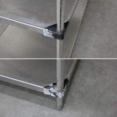 ≪zyt2569ジ≫ マルゼン ソリッドシェルフ 大型メタルラック 棚板4段 幅122cm SL1220 D610mmシリーズ 現状品 中古厨房機器/宮城県仙台市 71029-12の画像