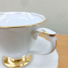 未使用■大倉陶園 プリンセス コーヒーカップ＆ソーサー C&S 46C/1501 コーヒー碗皿 札幌 西区 西野の画像
