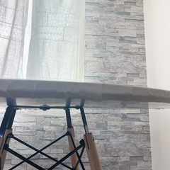 テーブル 円形 丸型 ラインド 木製 ダイニング オシャレ の画像