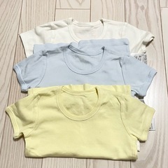 100サイズ ほぼ新品 半袖 肌着 シャツ 6枚 セット の画像