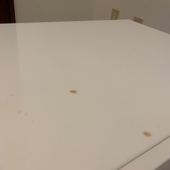 高級 ローテーブル ホワイト  幅110cm 引き出し付きの画像