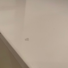 高級 ローテーブル ホワイト  幅110cm 引き出し付きの画像