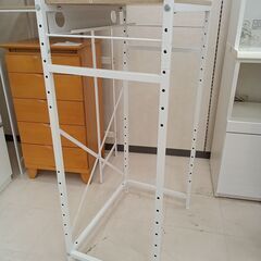 リユースのサカイ栃木店★ジモティ割あり★ ベガコーポレーション 収納棚 ホワイト W64×D40×H180 クリーニング済み TC11572の画像