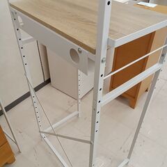 リユースのサカイ栃木店★ジモティ割あり★ ベガコーポレーション 収納棚 ホワイト W64×D40×H180 クリーニング済み TC11572の画像